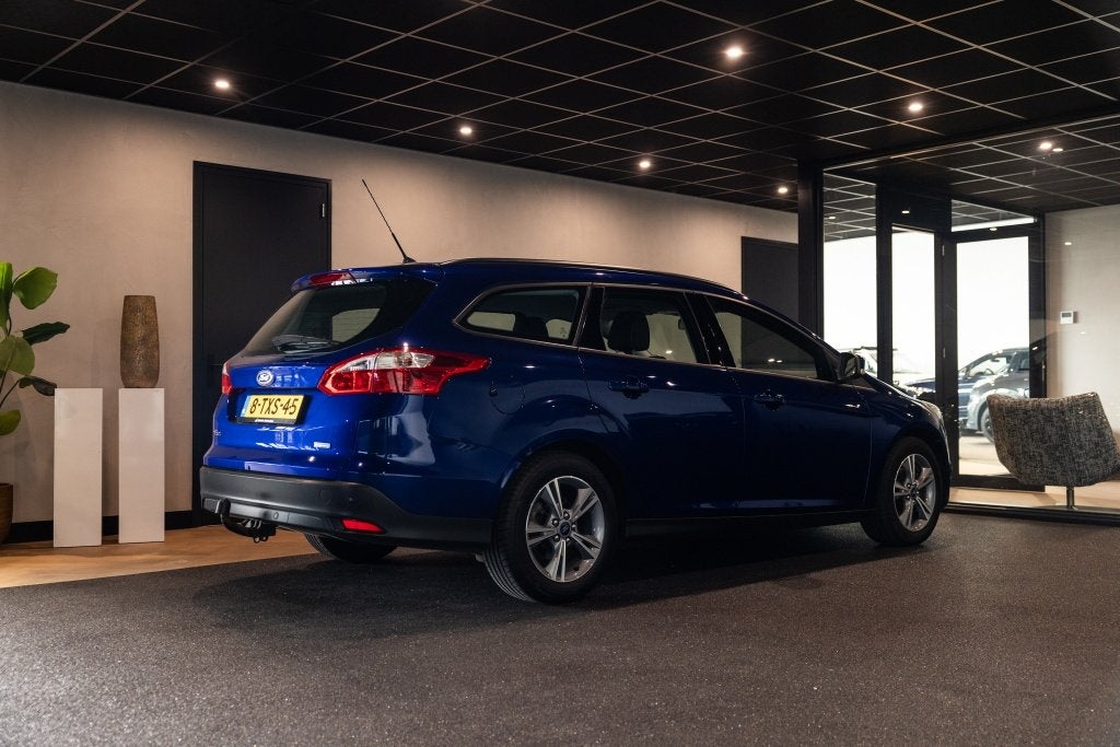 Ford FOCUS Wagon 1.0 EcoBoost Edition | Airco | Trekhaak |, Auto's, Ford, Gebruikt, Zwart, Blauw, Origineel Nederlands