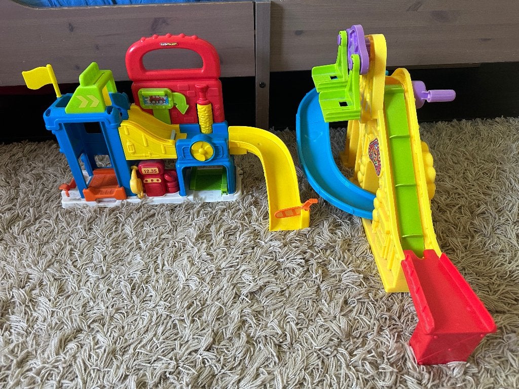 Little people parkeergarage autowas, Ophalen, Zo goed als nieuw, Speelset