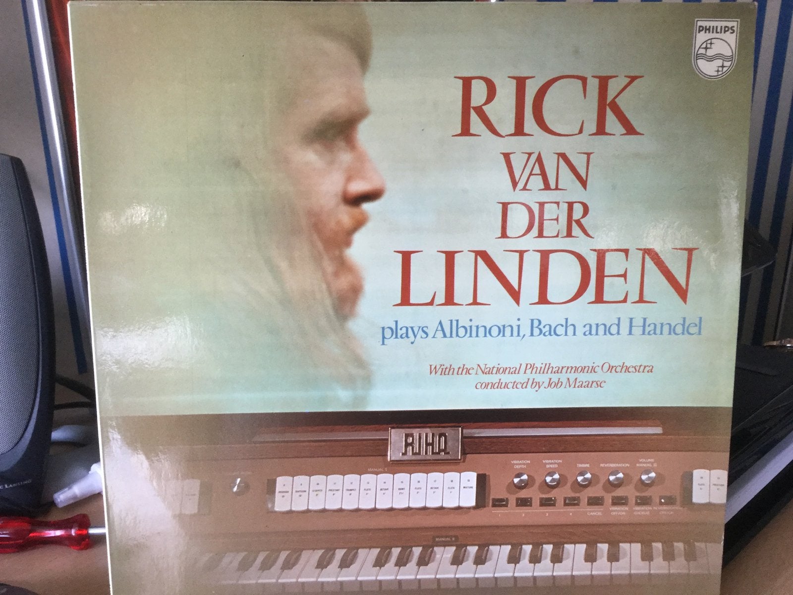 Rick van der Linden-Plays Albanoni, Bach, ea. topvinyl., Overige typen, Ophalen of Verzenden, Zo goed als nieuw, 12 inch