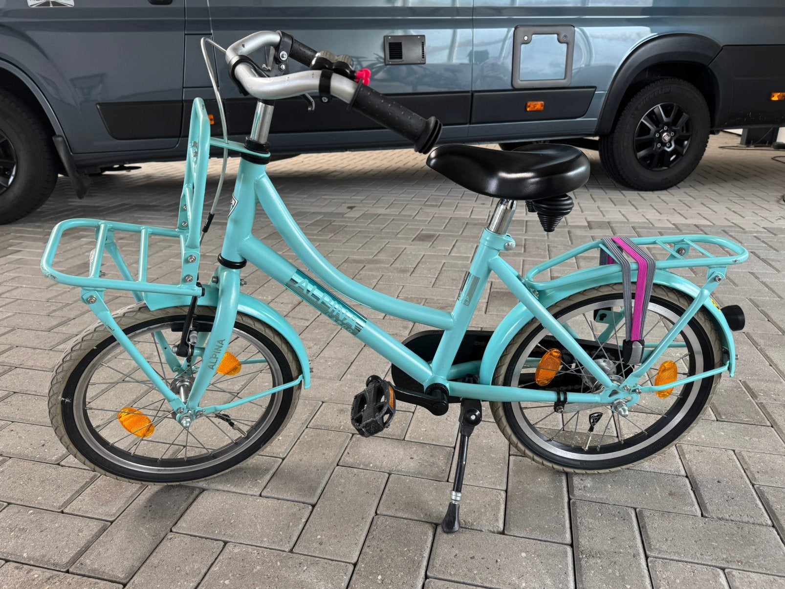 Alpina Cargo kinderfiets 16" light green matt - meisjesfiets, Ophalen, Terugtraprem, 16 tot 20 inch, Alpina