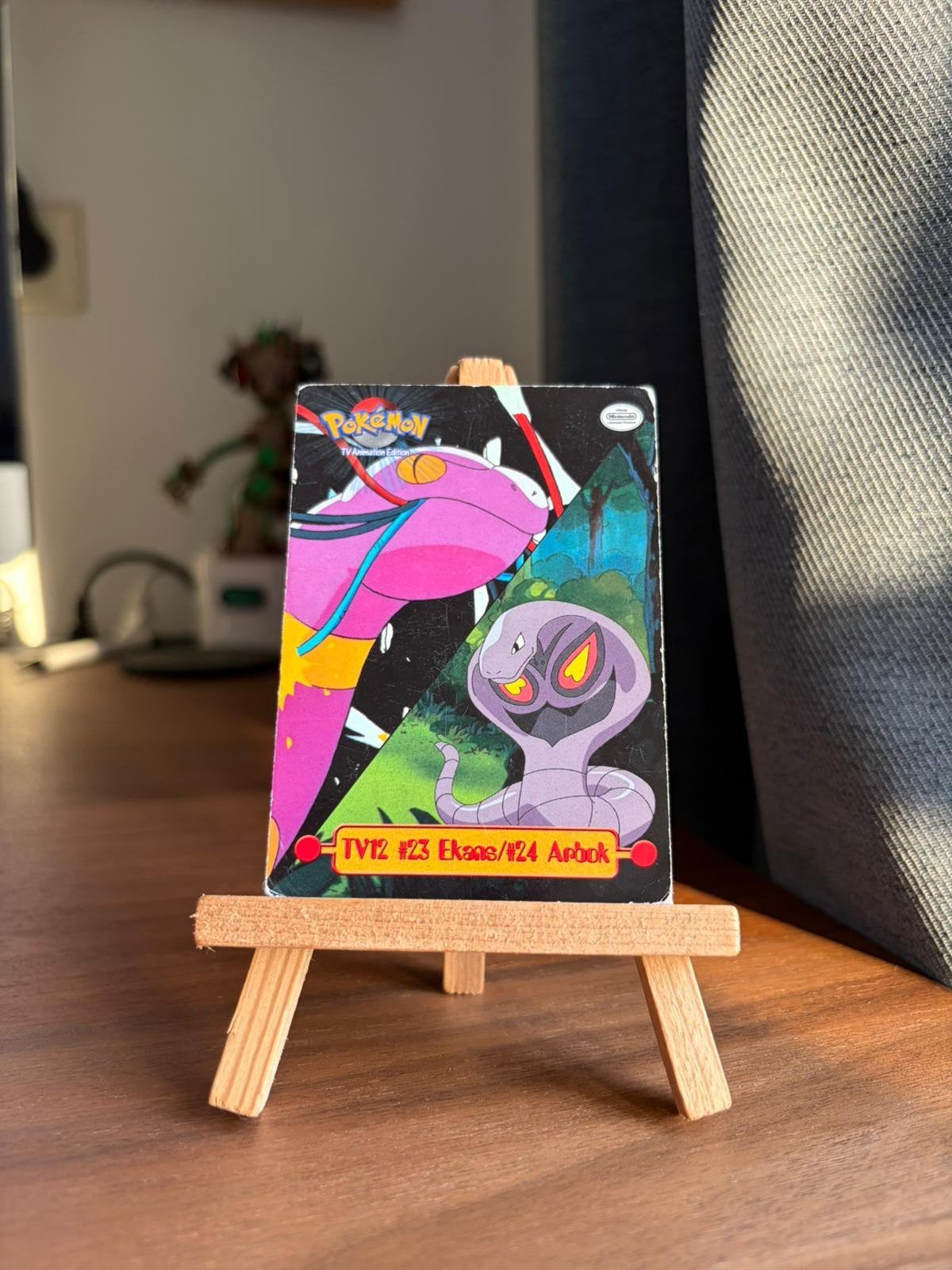 Pokemon TV Topps 1999 - TV12 Ekans / Arbok #23 #24, Ophalen of Verzenden, Gebruikt, Losse kaart