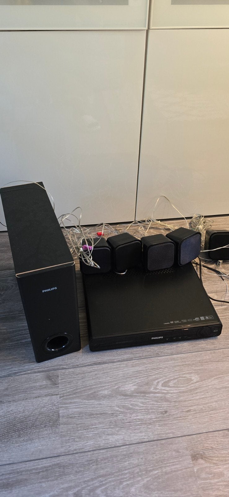 Philips HTS3270 DVD Home Cinema Set, Ophalen, Philips, Gebruikt, 70 watt of meer