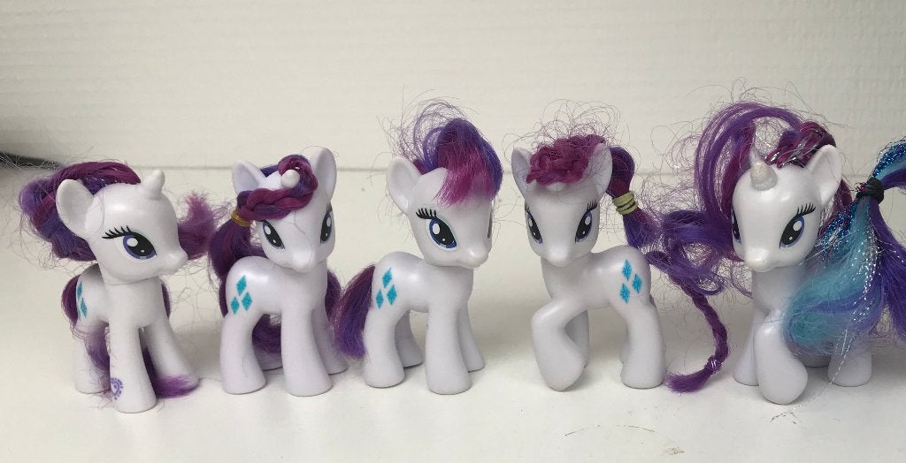 My little pony 5 paardjes Rarity, verschillende uitvoeringen, Ophalen of Verzenden, Nieuw
