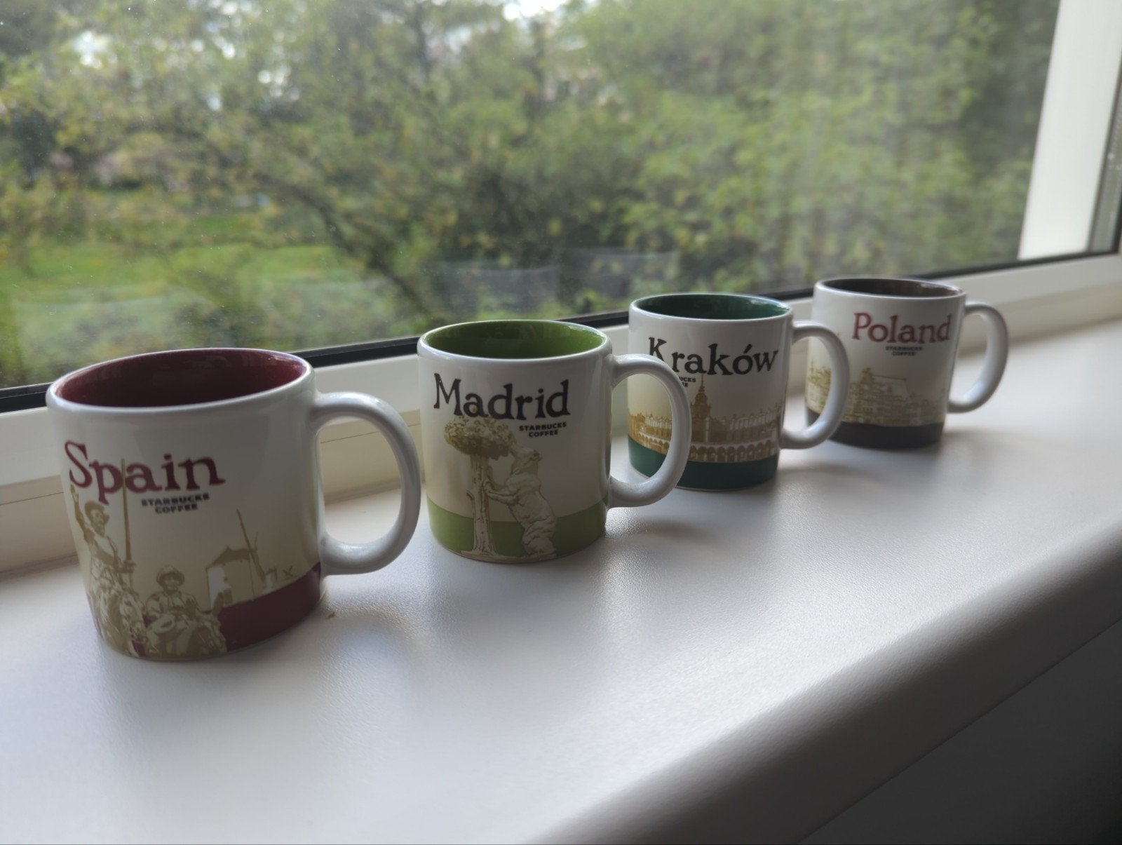 Starbucks City espresso kopje: Madrid, Spanje, Polen, Krakau, Ophalen, Meerkleurig, Zo goed als nieuw, Modern