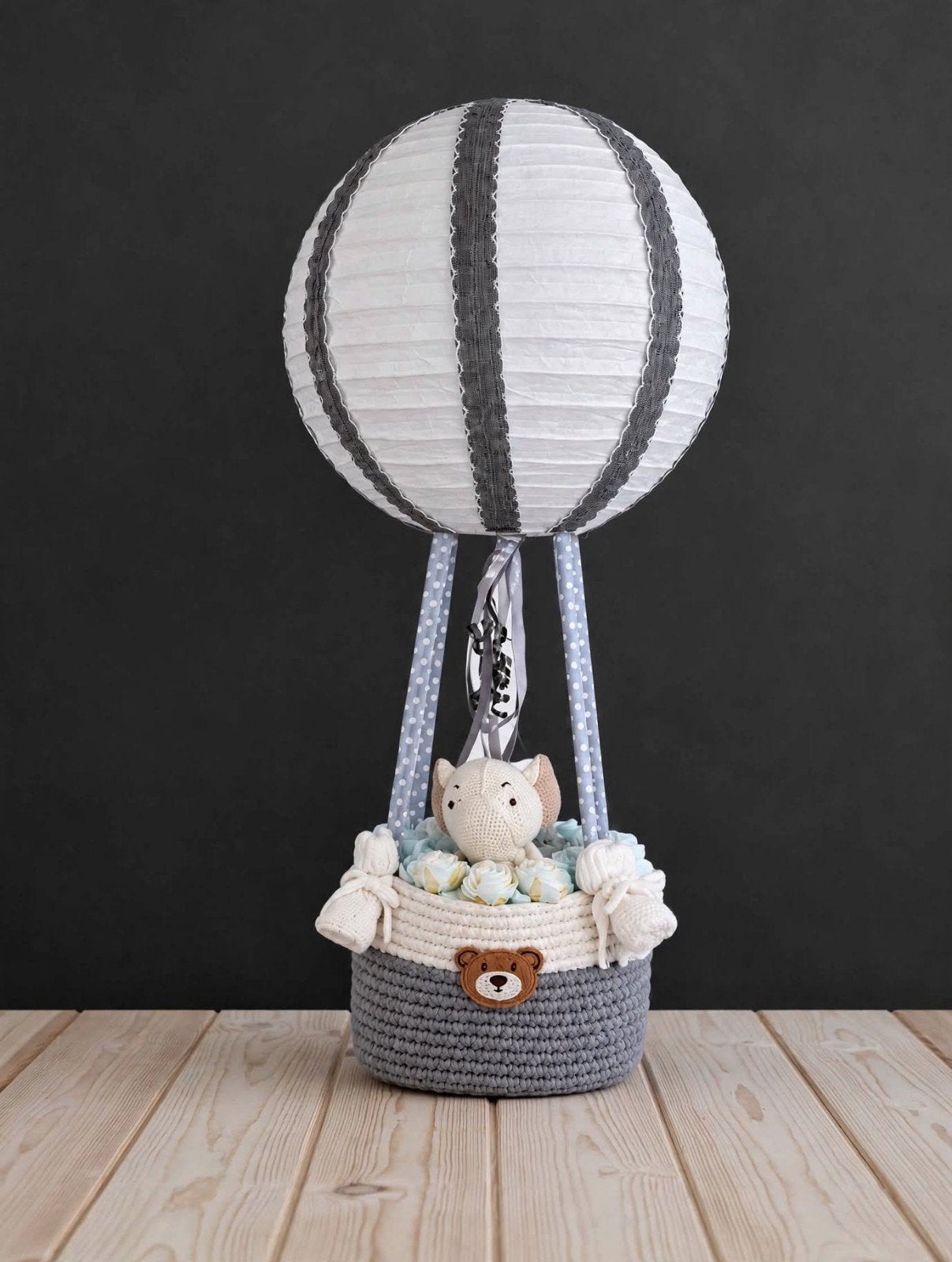 luiertaart lampion, Ophalen