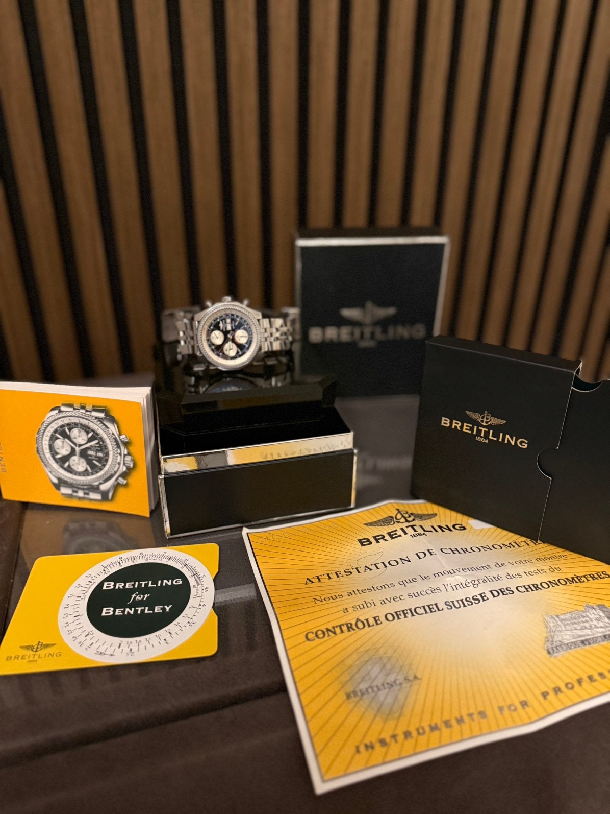 Breitling Bentley GT — model A13362 — zeldzaam, Ophalen of Verzenden, Zo goed als nieuw, Staal, Breitling