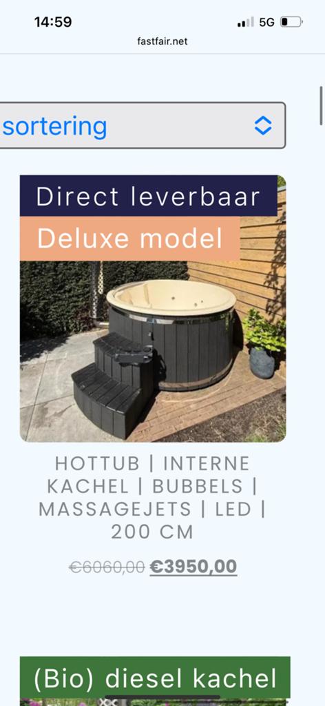 2e hands luxe gebruikte HOTTUB - demo - in VOORRAAD, Ophalen, Gebruikt, 7921AE, Fast Fair b.v.