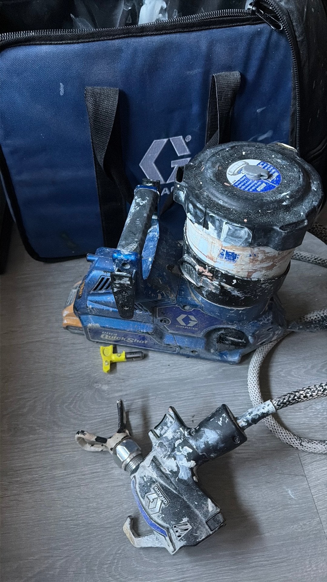Graco ultra quickshot, Ophalen of Verzenden, Zo goed als nieuw, Verfspuit of Verfpomp