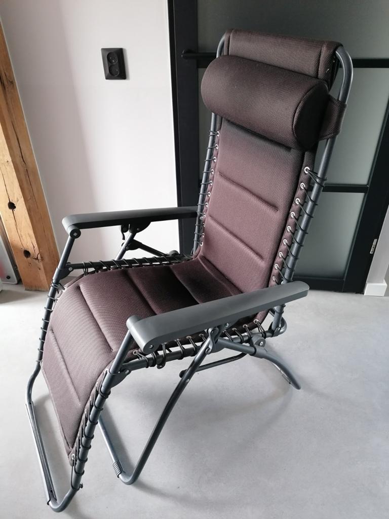Luxe Relaxstoel Ligstoel Campingstoel ZGAN, Ophalen of Verzenden, Zo goed als nieuw