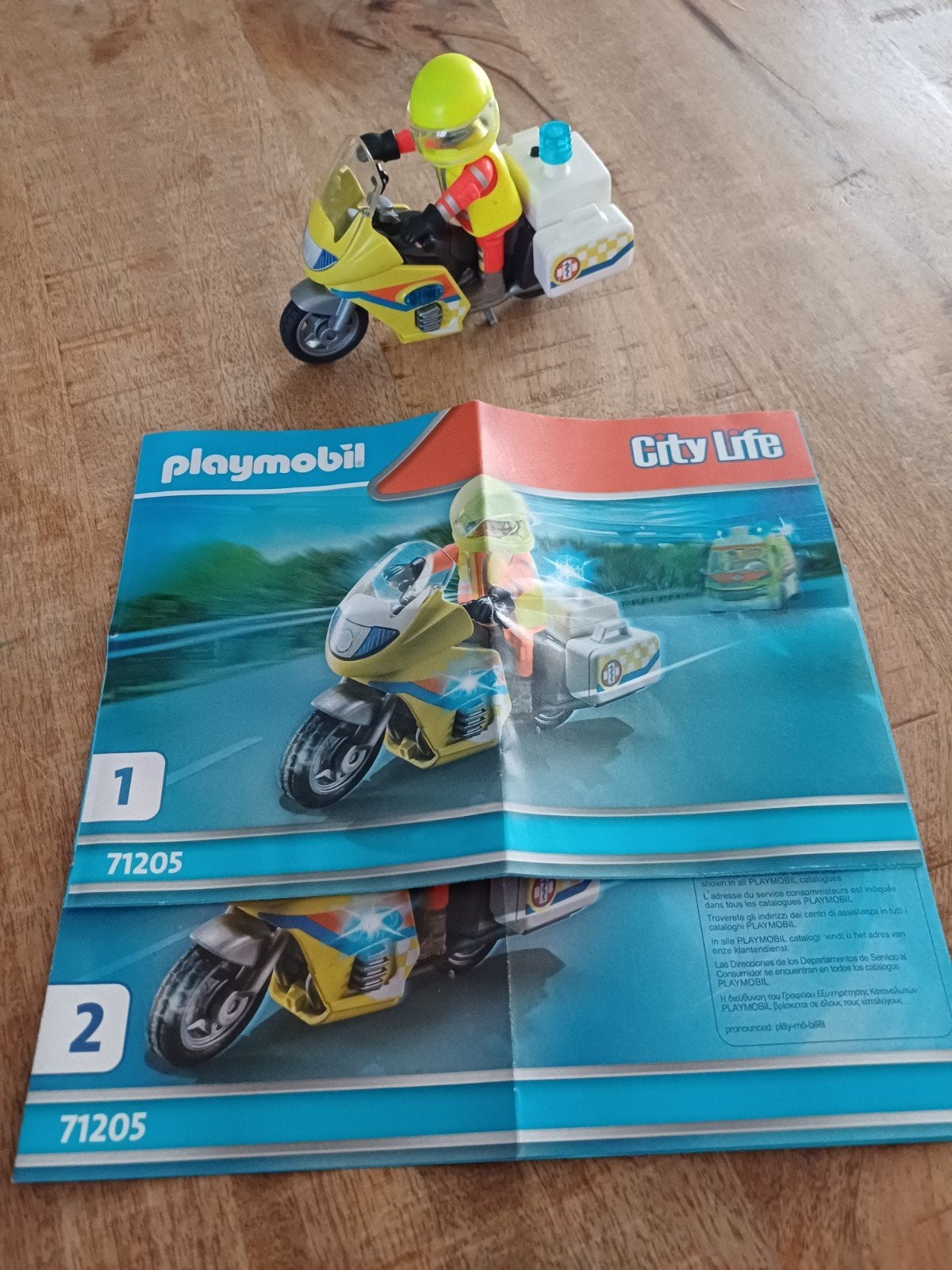 Playmobil 71205 Politie Motor compleet met instructieboekje, Ophalen of Verzenden