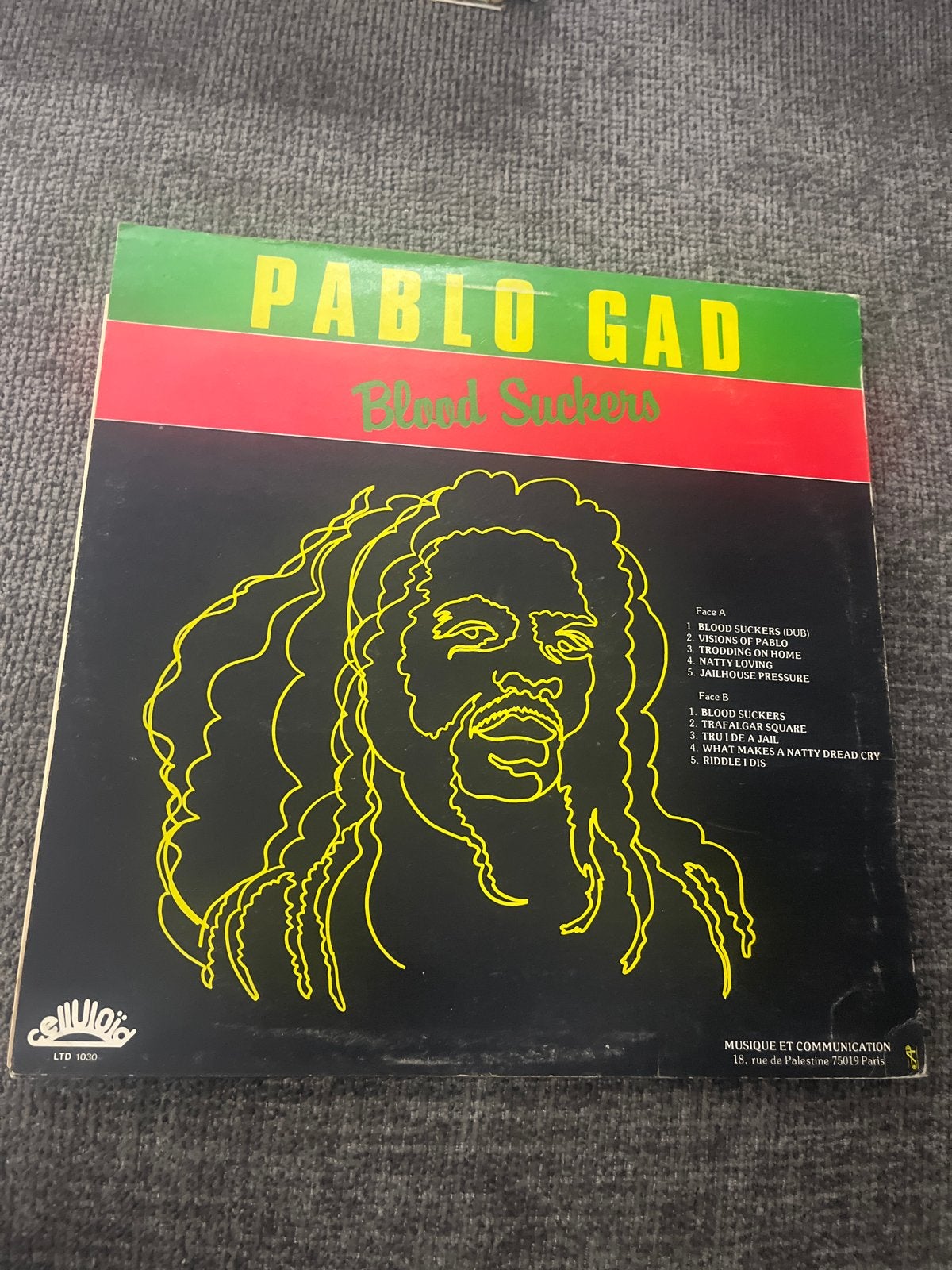 Pablo Gad - Blood Suckers LP (Reggae Vinyl), Ophalen of Verzenden, Gebruikt, 12 inch, LP