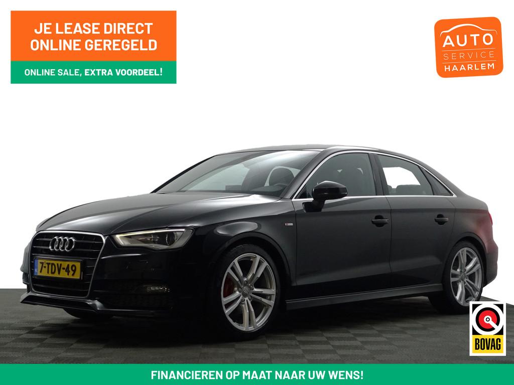 Audi A3 Limousine 1.4 TFSI Pro Line S Aut- NAP 137dkm Dealer, Gebruikt, Met garantie (alle), Zwart, Sedan