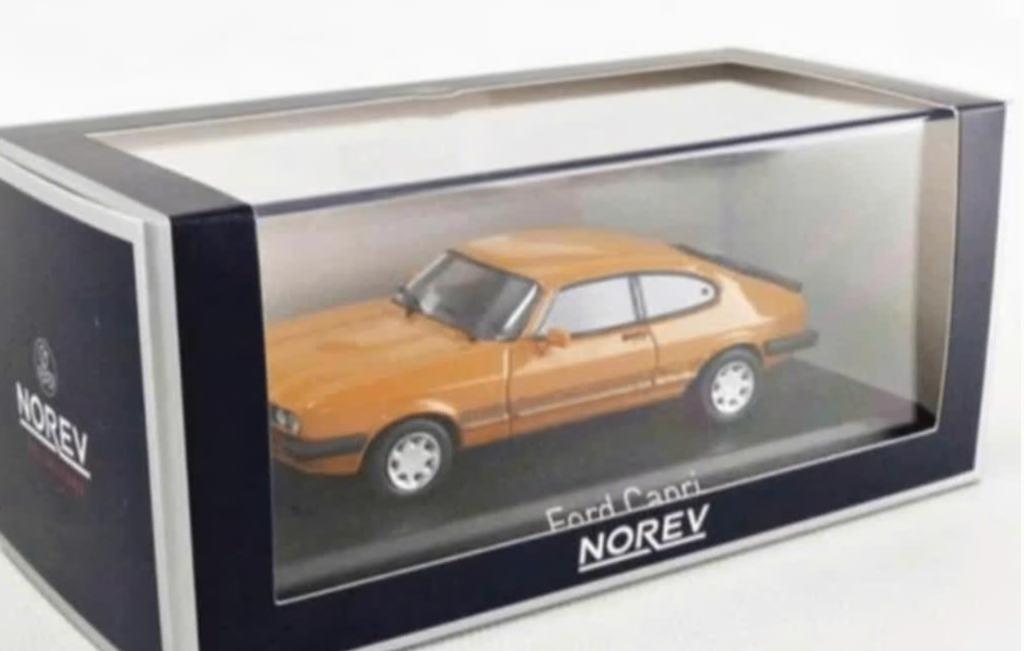 FORD CAPRI S 1986 ORANJE NOREV schaal 1:43 ref. 270563, Hobby en Vrije tijd, Modelauto's | 1:43, Verzenden, Nieuw, Auto, Norev