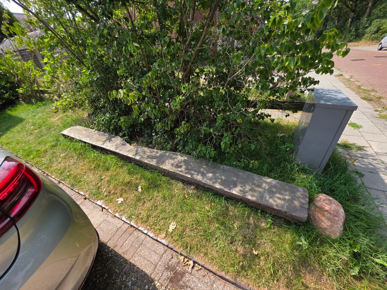 Gratis spoorbiels, Tuin en Terras, Palen, Balken en Planken, Ophalen, Gebruikt, 250 cm of meer, Overige typen