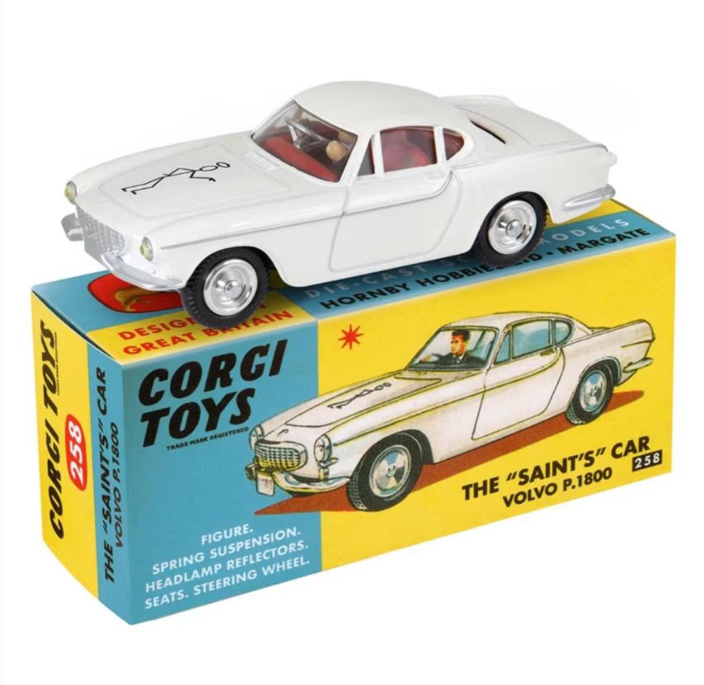 Volvo P1800 The Saint CORGI 1/46 second EDITION met WIT logo