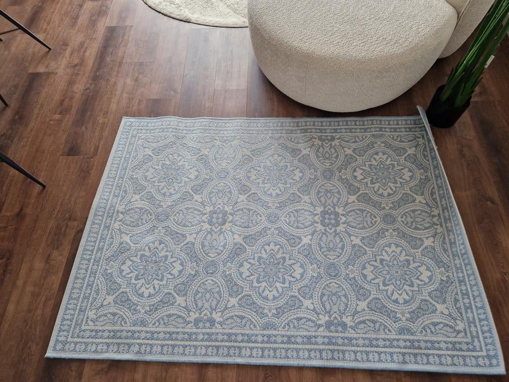 Volero Summer Oriental Vloerkleed - Lichtblauw 140x200cm, Huis en Inrichting, Stoffering | Tapijten en Kleden, Ophalen, 100 tot 150 cm