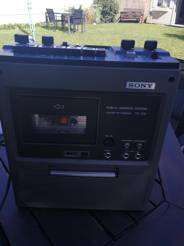 Sony TC-172 uit 1977 in nieuwstaat, Ophalen of Verzenden, Enkel, Sony, Tape counter