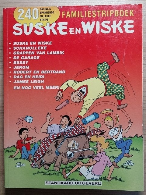 Suske & Wiske familiestripboek (#1), Boeken, Stripboeken, Gelezen, Eén stripboek, Ophalen of Verzenden, Studio Vandersteen