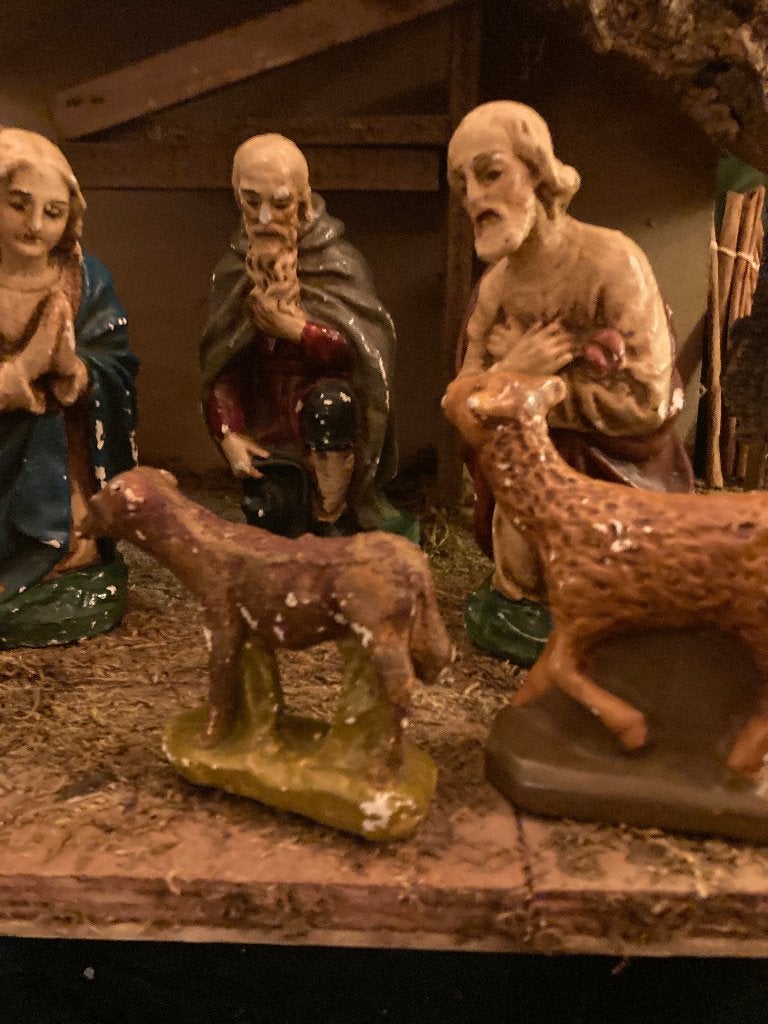 Gips kerstgroep (34), Diversen, Ophalen of Verzenden