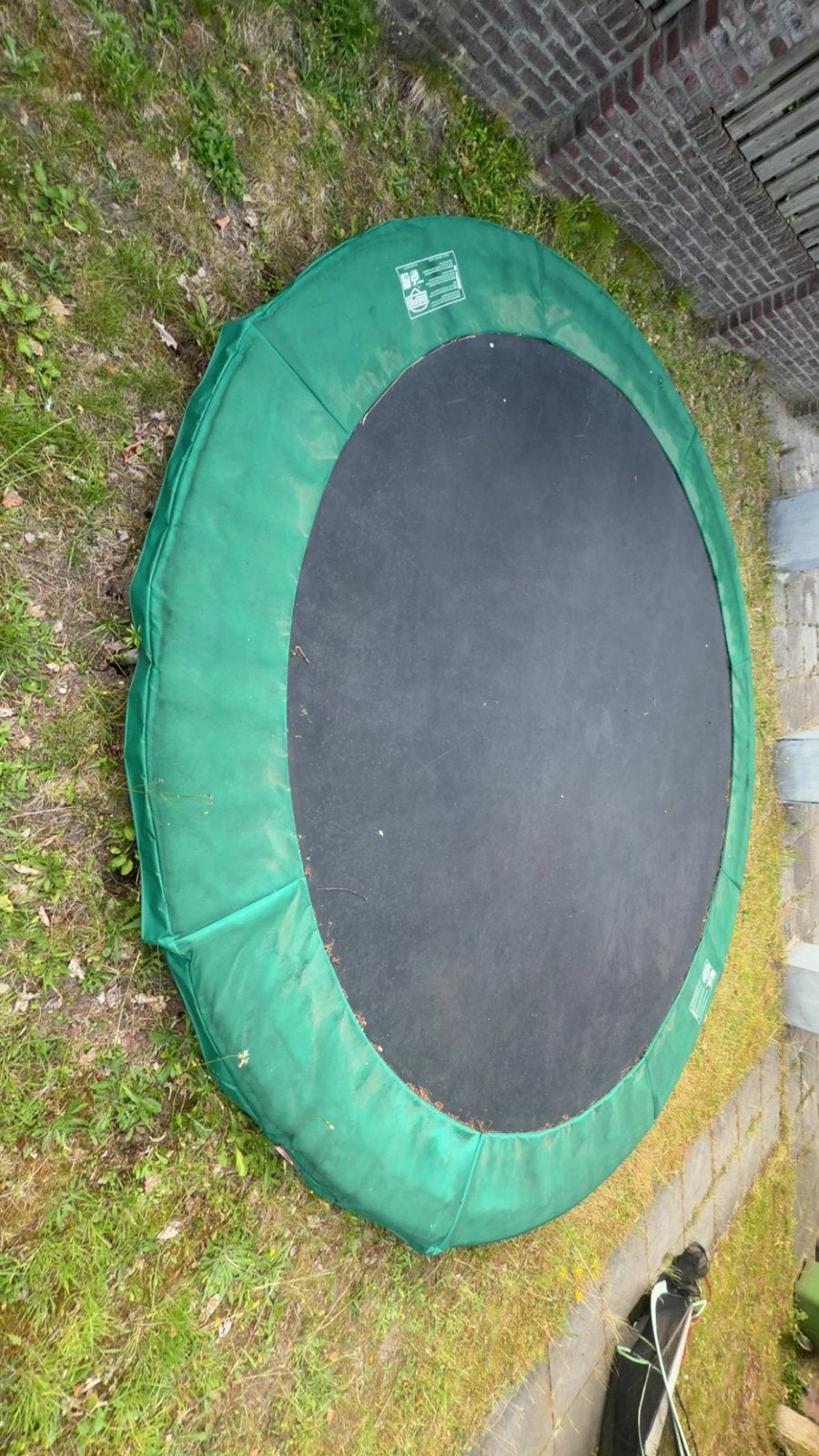 BERG Favorit 430 InGround Trampoline no net- Gebruikt, Kinderen en Baby's, Speelgoed | Buiten | Trampolines, Ophalen, Gebruikt