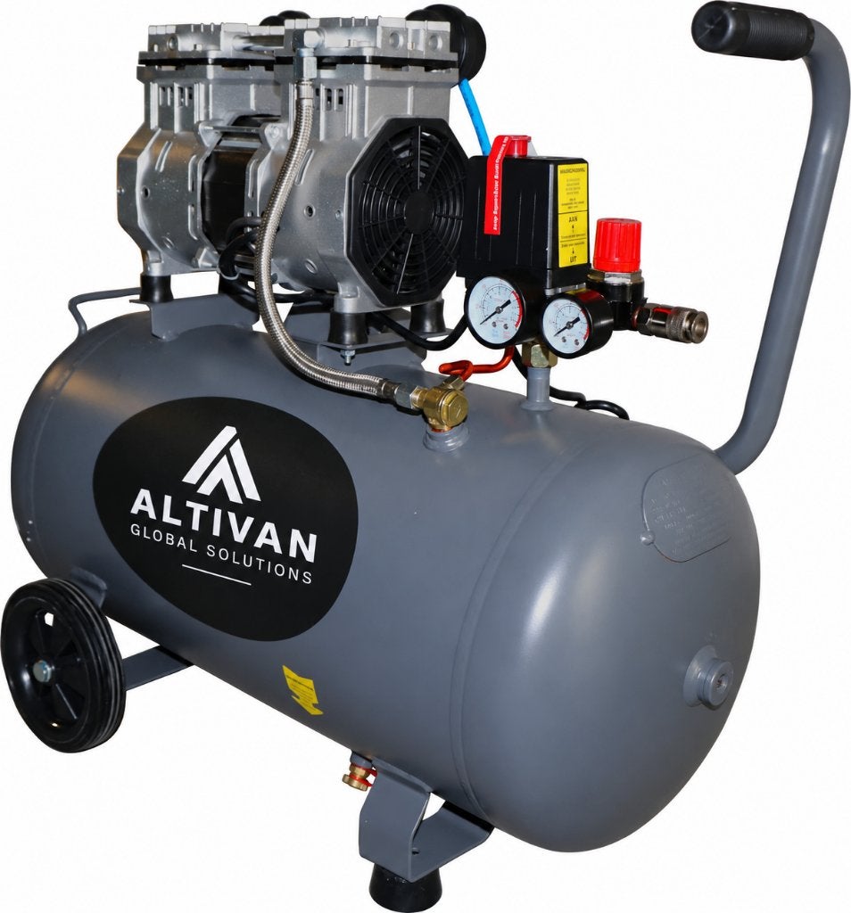 Altivan stille compressor 50 liter olievrij 8 bar, Doe-het-zelf en Verbouw, Ophalen, Mobiel, 6 tot 10 bar, Nieuw