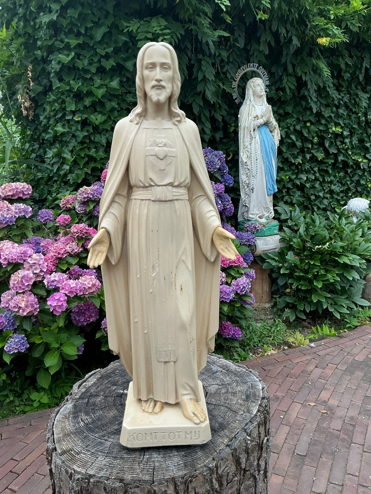 Antiek Heilige beeld ❤️ Jezus heilig hart Gebr. Paridon, Ophalen of Verzenden