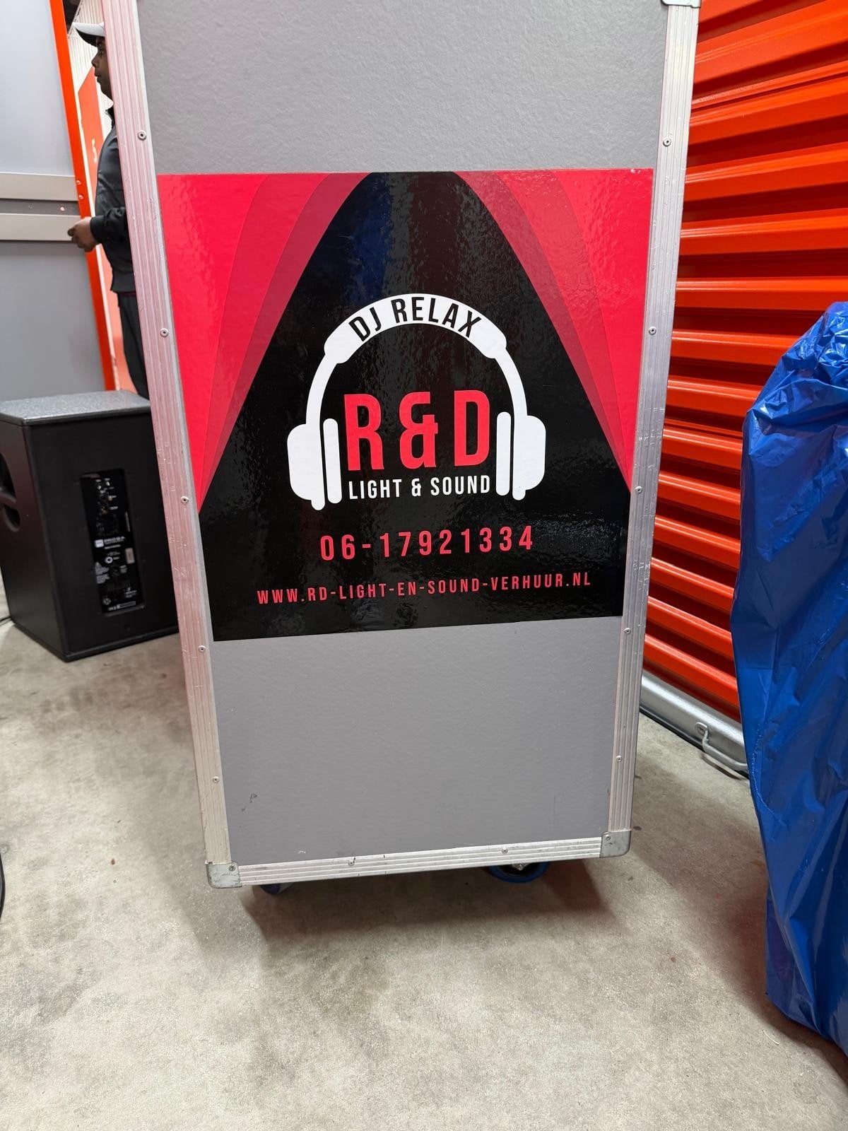 Versterker rack met wielen en openende zijkant, Ophalen of Verzenden, Gebruikt, Overige typen