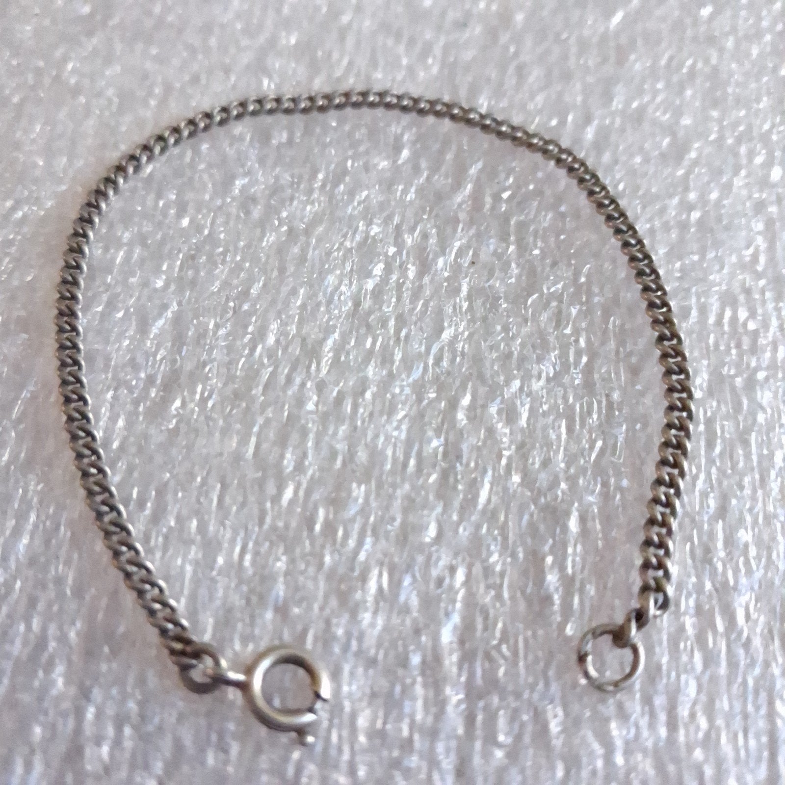 Zilveren Armband met Platte Schakels 16 cm Lang, Verzenden, Zo goed als nieuw, Zilver