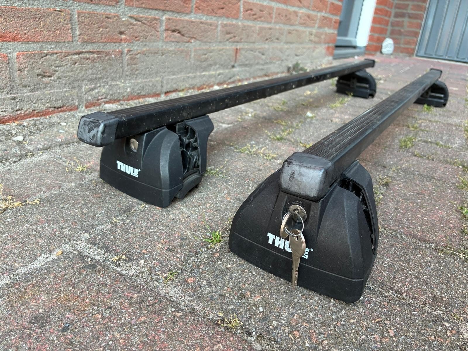 Thule dakdragers - SquareBar Evo, Auto diversen, Dakdragers, Ophalen, Gebruikt