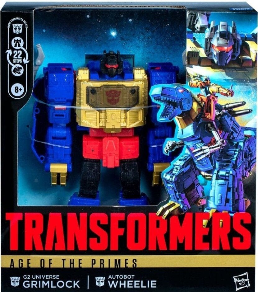 Transformers Leader Class G2 Grimlock & Autobot Wheelie, Verzamelen, Overige generaties, Ophalen of Verzenden, Nieuw, Autobots