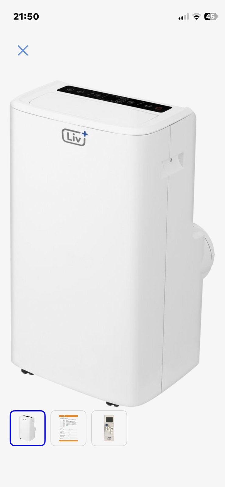Fijne mobiele airco, 12000 BTU (ijskoud) label A, Witgoed en Apparatuur, Airco's, 3 snelheden of meer, Ophalen of Verzenden, Zo goed als nieuw