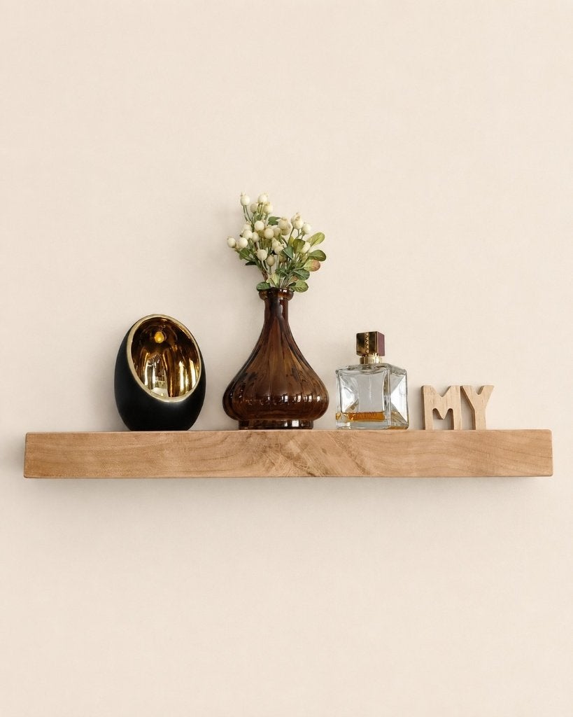 Zwevende kersen houten wandplank + montagepennen 53cm #220, Houtatelier M.Y., Info@myhoutatelier.nl, Nieuw, Ophalen of Verzenden