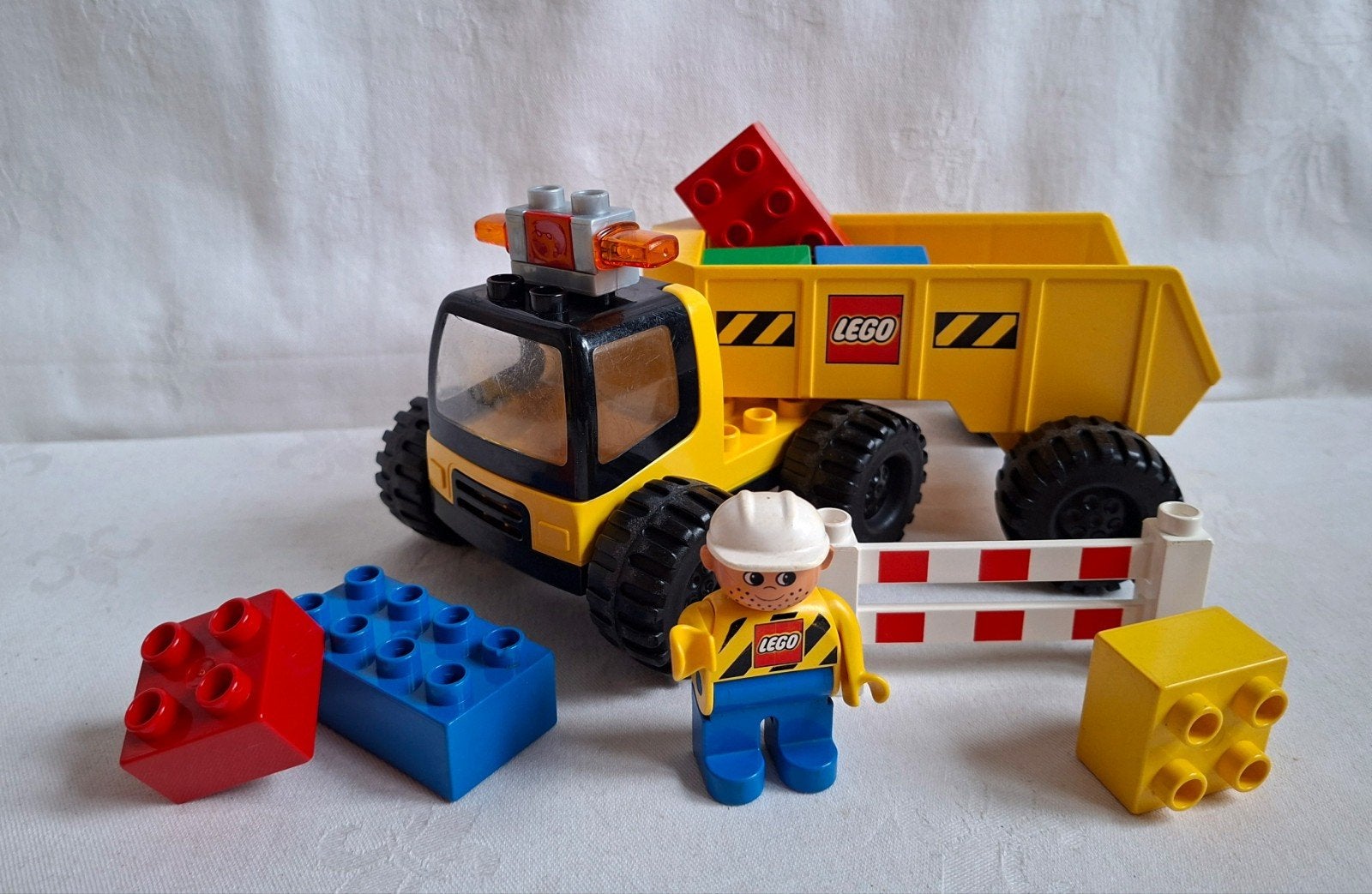 Lego Duplo 2808 Big Wheels Tipper Truck, Ophalen of Verzenden, Zo goed als nieuw, Duplo