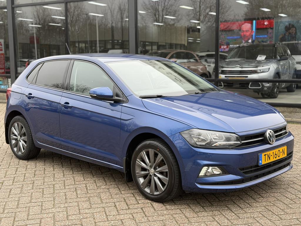 Volkswagen Polo 1.0 TSI Comfortline (bj 2018, automaat), Stof, Gebruikt, Blauw, 49 €/maand