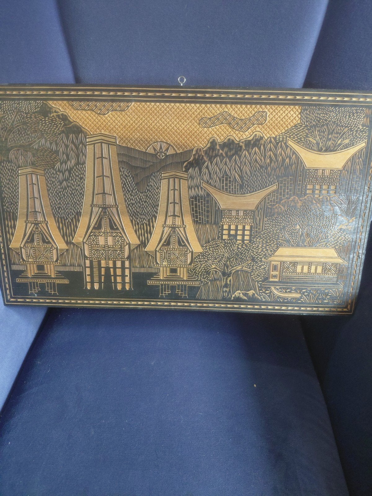 Decoratief Wandpaneel met Indonesische Architectuur, Ophalen