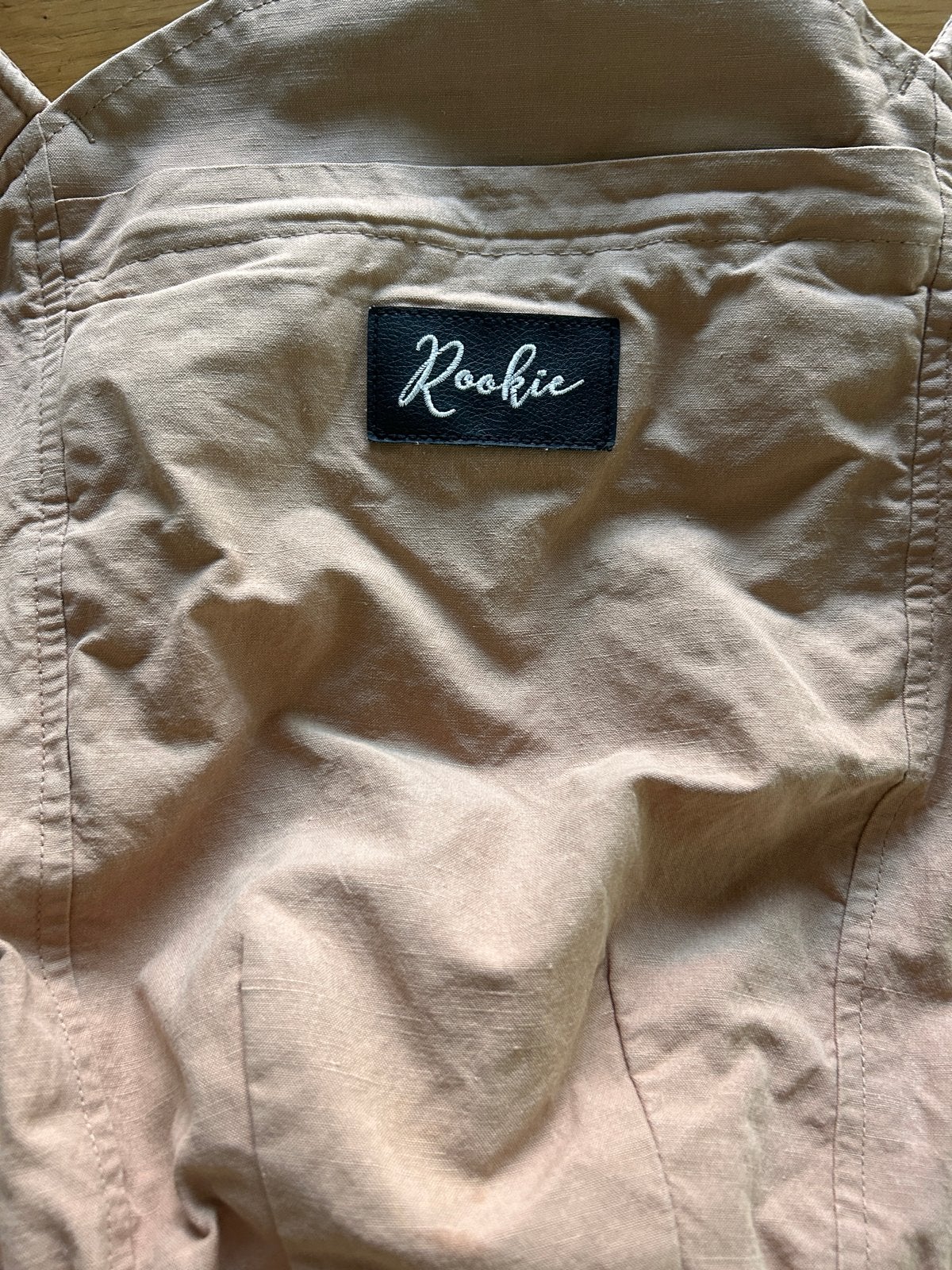 Rookie-baby premium draagzak Beige, Overige merken, Ophalen of Verzenden, Zo goed als nieuw, Buik