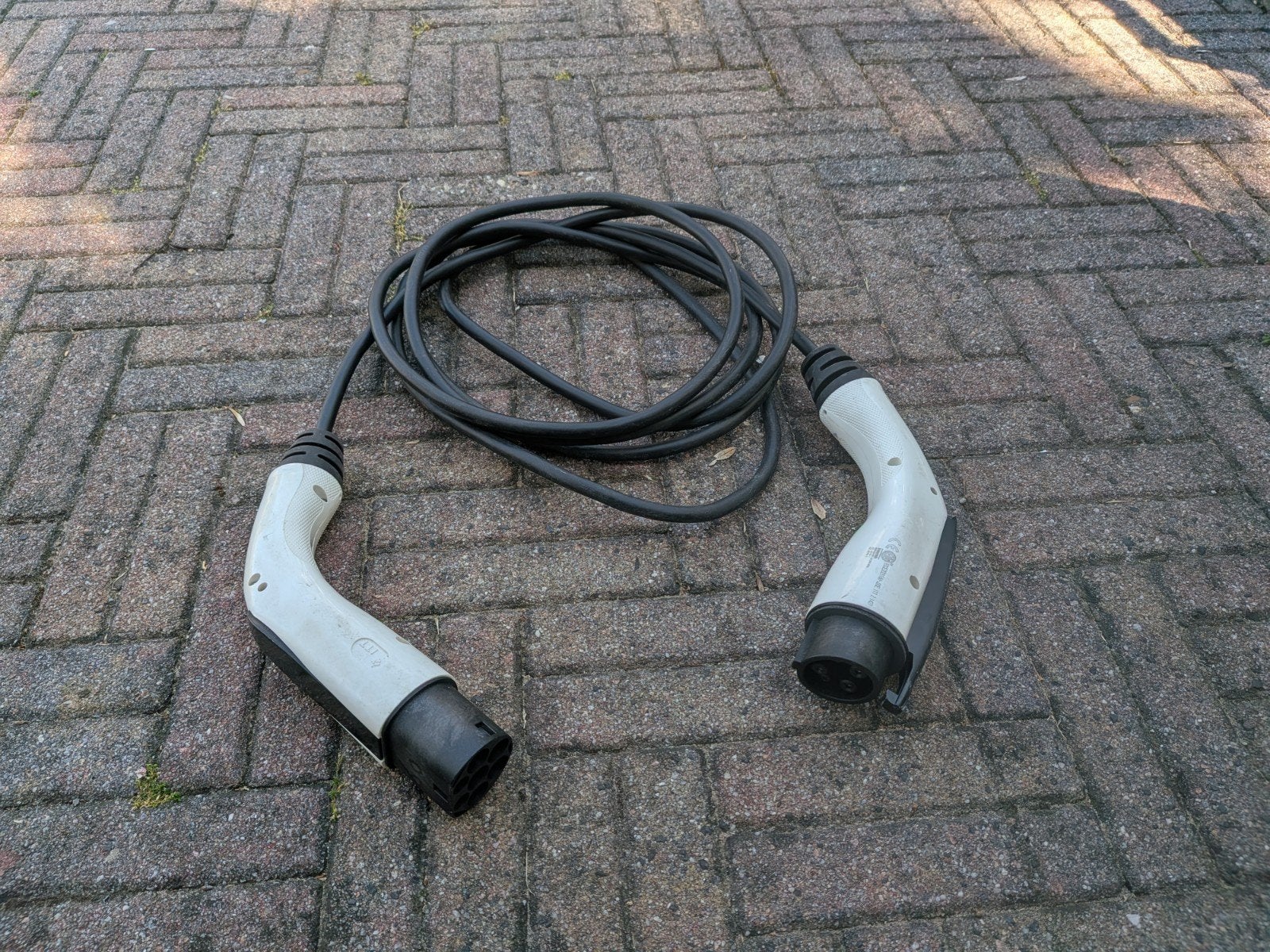 Laadkabel Type 2 naar Type 1 Mitsubishi Outlander PHEV, Ophalen of Verzenden, Gebruikt, Laadkabel