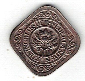 26-1487 Nederland 5 cent 1914, Verzenden, Koningin Wilhelmina, 5 cent, Losse munt