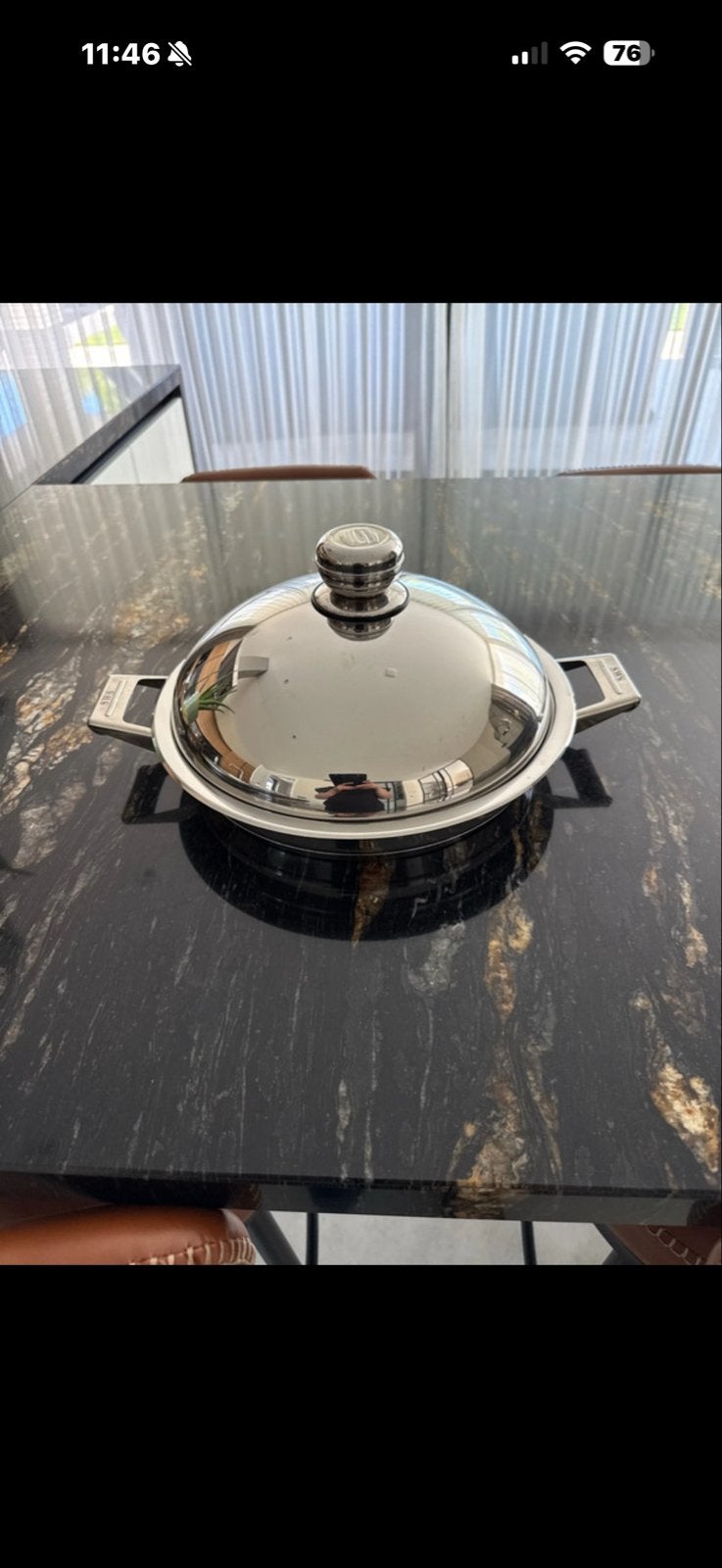 RVS Braadpan/Grillpan met Deksel - Zo goed als nieuw, Braadpan, Met deksel, Ophalen of Verzenden, Zo goed als nieuw