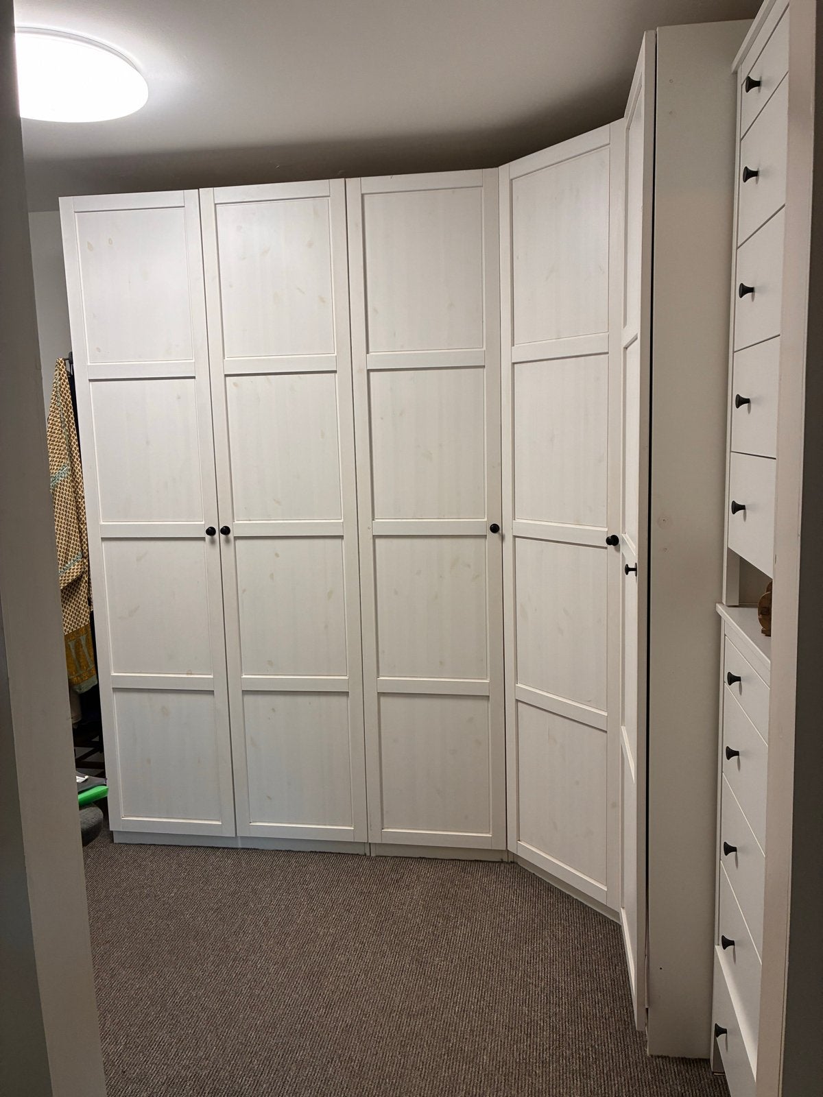 IKEA PAX hoekkast met deuren en lades, Ophalen, Gebruikt, 200 cm of meer, Met lade(s)