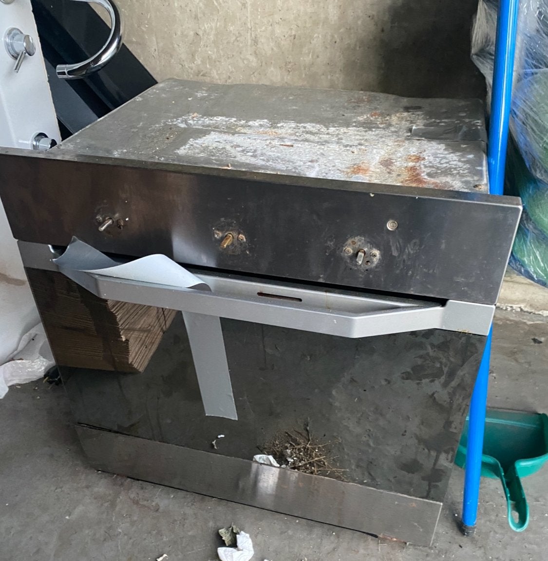 Oud ijzer inbouwoven gratis afhalen, Ophalen of Verzenden, Gebruikt, Inbouw, Oven