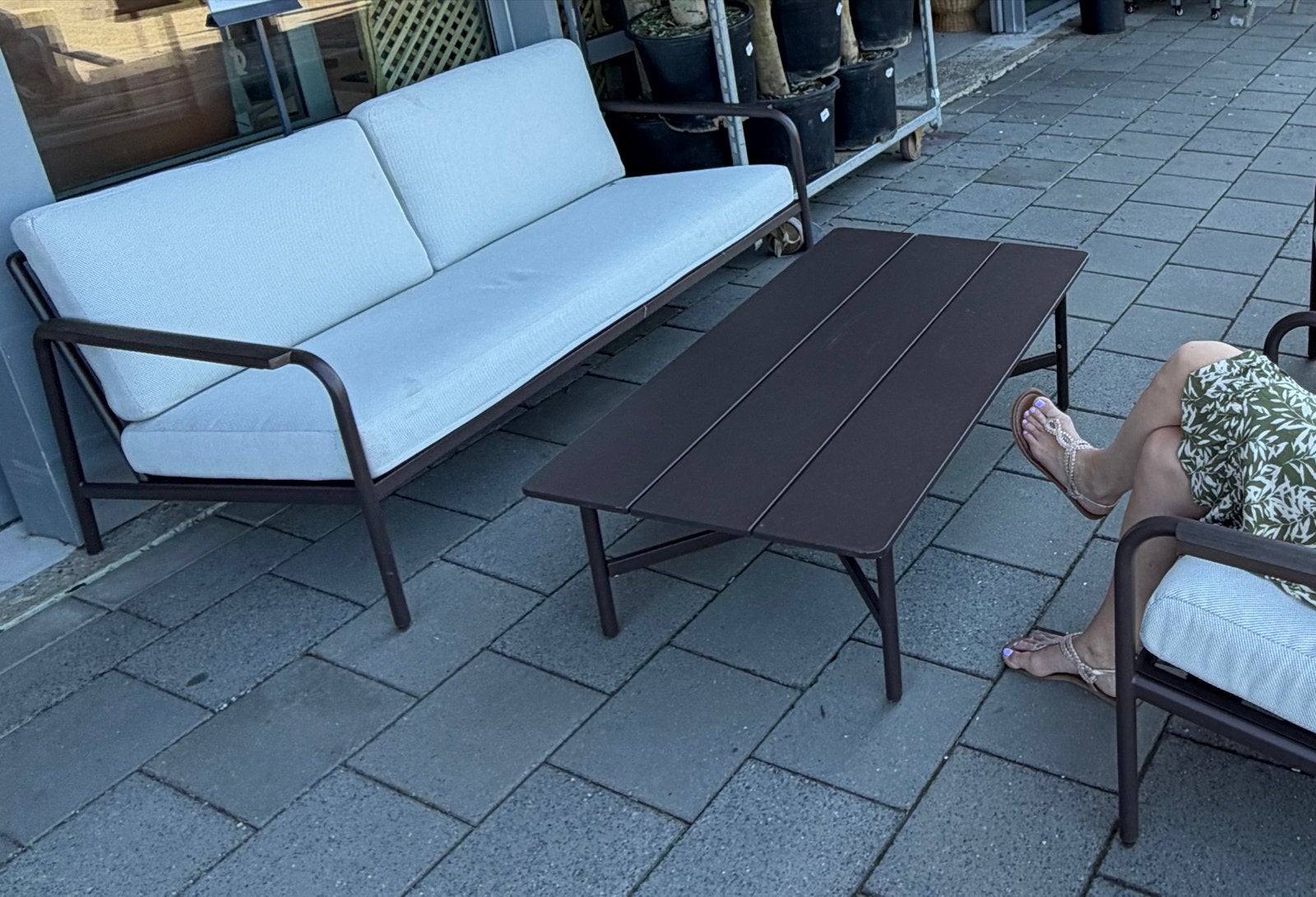 Bruine loungeset tafel - Nieuw en ongebruikt, Tuin en Terras, Tuinsets en Loungesets, Ophalen, Nieuw, Bijzettafel, Loungeset