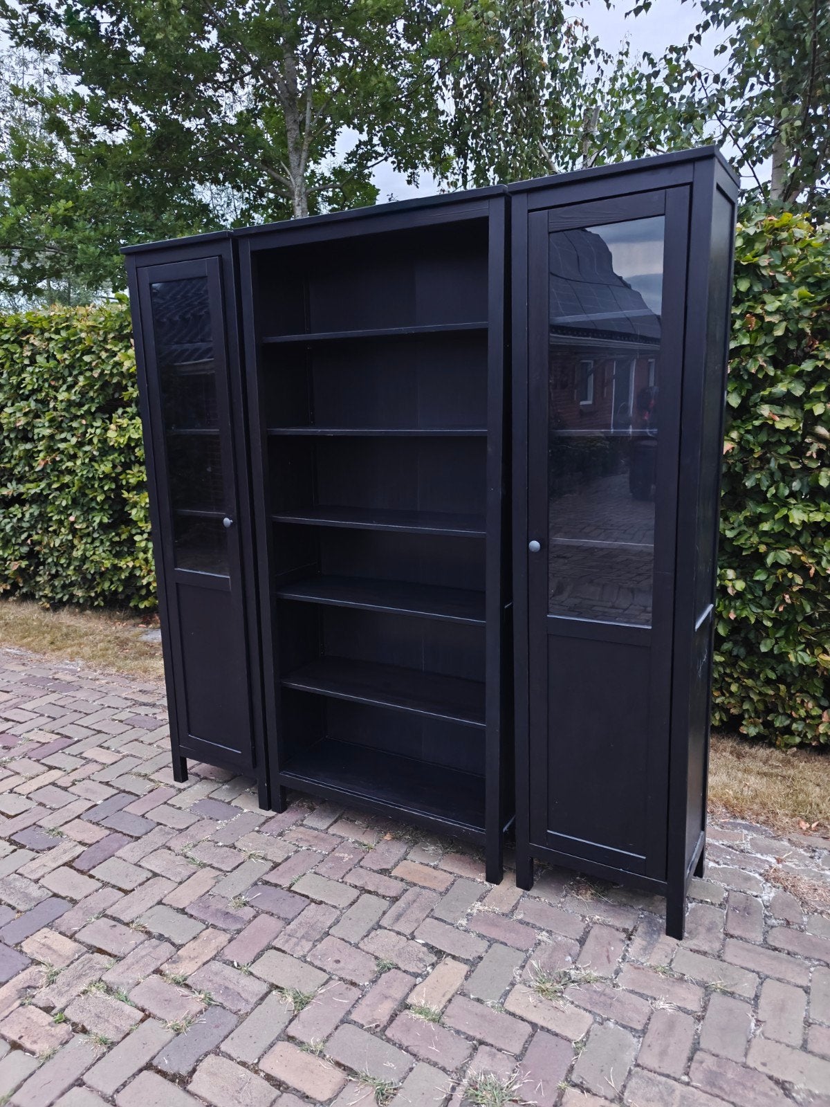 3 Ikea Hemnes boekenkasten / wandmeubel, Ophalen, Zo goed als nieuw, Minder dan 150 cm, 150 tot 200 cm