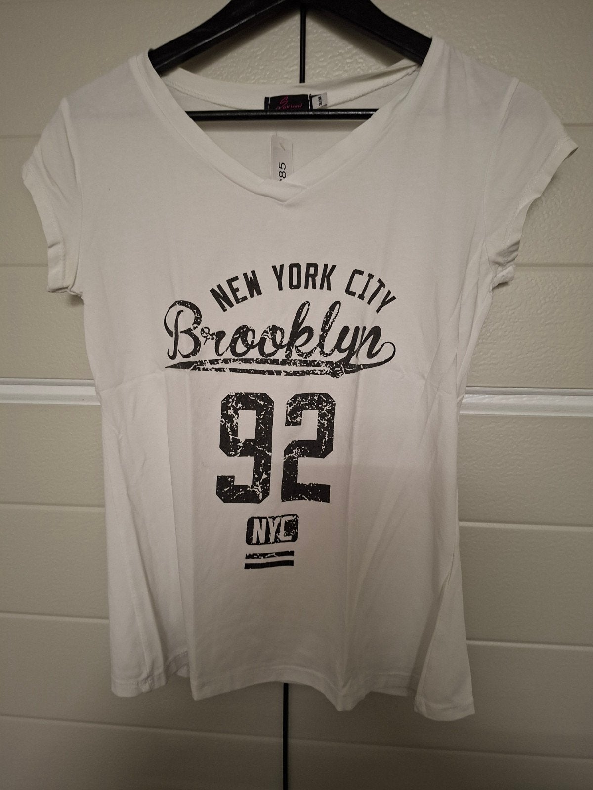 Savinni T-shirt Brooklyn 92 Maat S/M, Kleding | Dames, Savinni, Wit, Ophalen of Verzenden, Zo goed als nieuw