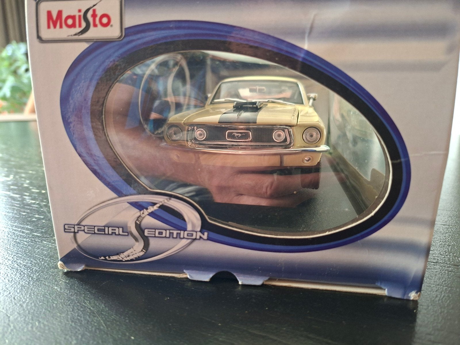 Maisto 1:18 Ford Mustang GT Cobra Jet 1968 Modelauto, Hobby en Vrije tijd, Modelauto's | 1:18, Ophalen of Verzenden, Nieuw, Auto