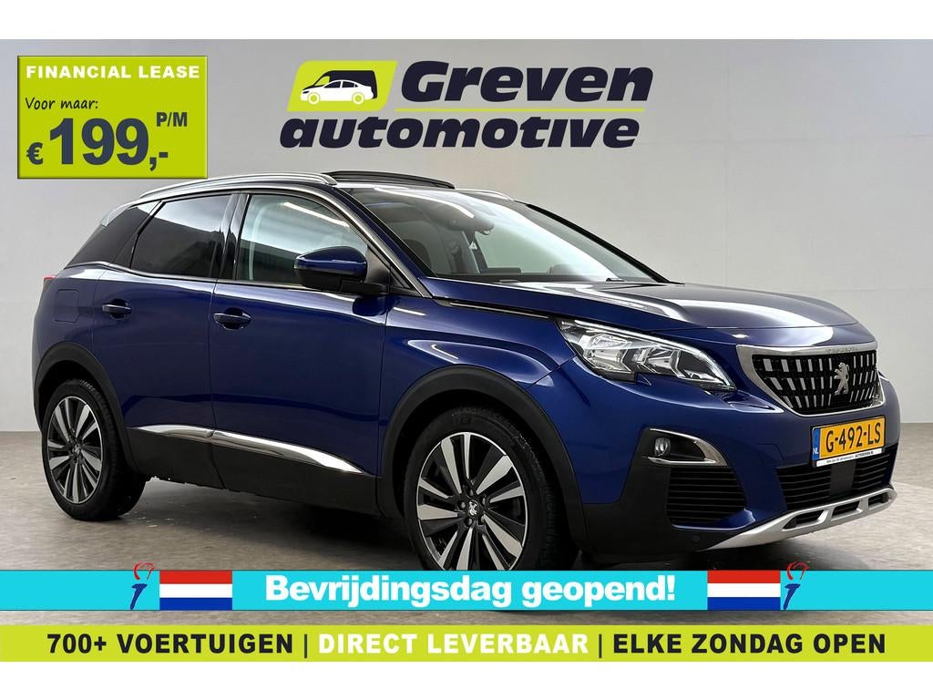 Peugeot 3008 1.2 PureTech | Pano | Virtual | Sfeer | Camera, Gebruikt, 1199 cc, Blauw, Origineel Nederlands