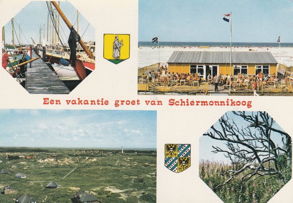 SCHIERMONNIKOOG Haven Panorama Paviljoen, Verzenden, 1960 tot 1980, Ongelopen, Waddeneilanden