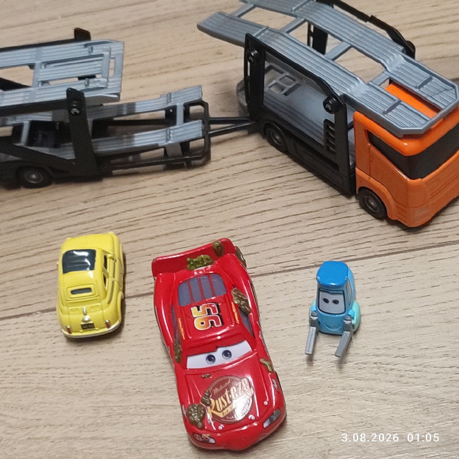 Cars speelgoed set: Mack Truck, Bliksem McQueen en meer, Ophalen of Verzenden, Gebruikt