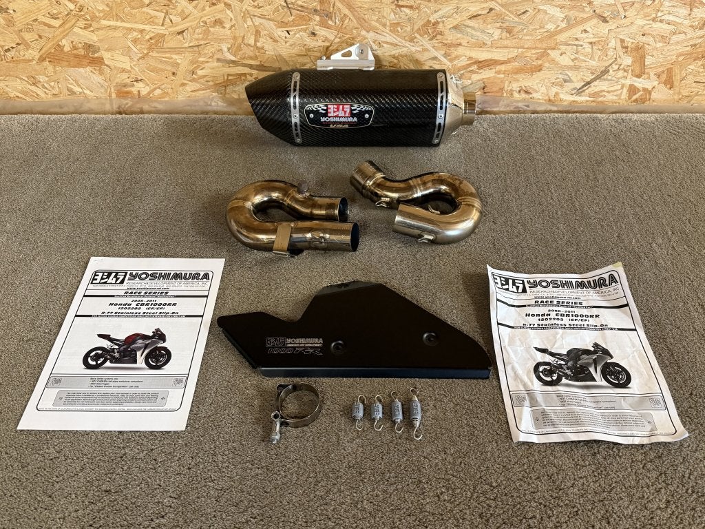 Yoshimura R-77 R77 uitlaat demper Honda CBR1000RR 2008-2011, Motoren, Niet ingevuld, Gebruikt, Verzenden, Niet ingevuld