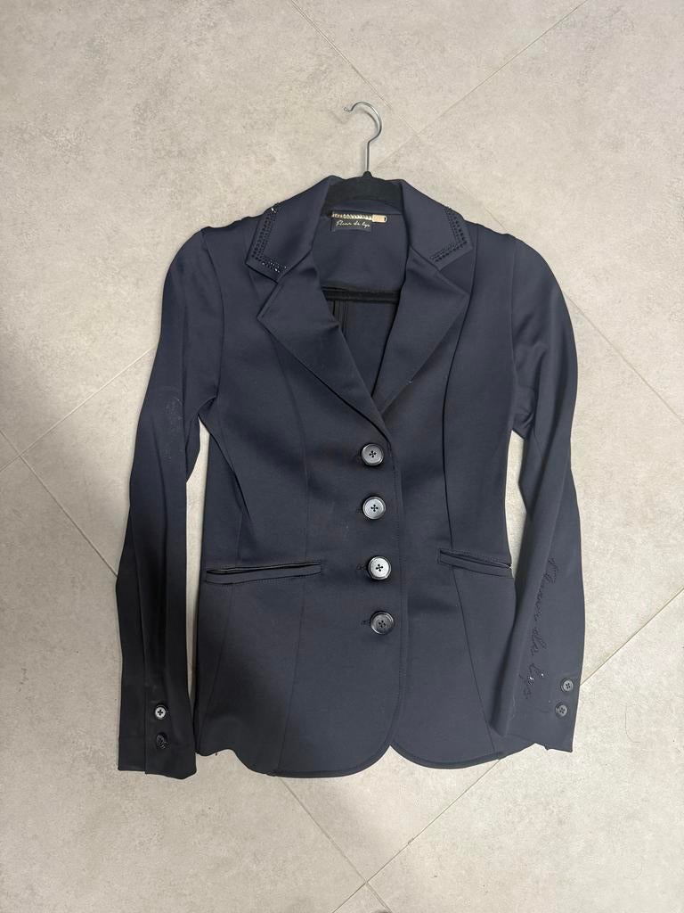 Fleur de Lys Glitter Show Jacket - Maat S, Dieren en Toebehoren, Ophalen of Verzenden, Zo goed als nieuw, Dressuur, Bovenkleding